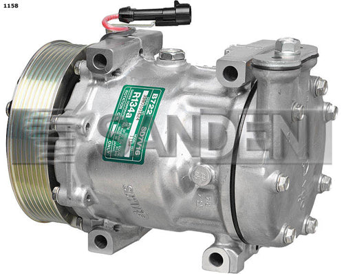 Sanden Compressor SD7V16 PV7 – 130mm – 12V